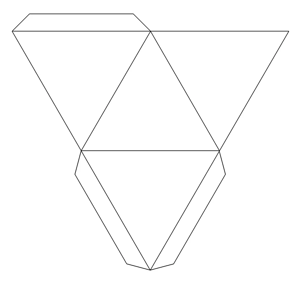 Правильная треугольная пирамида ращвеетуа