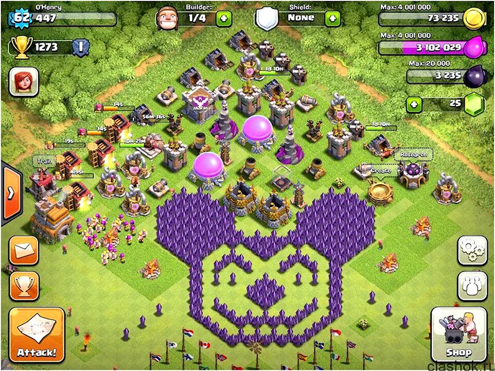 Прикольные базы в Clash of Clans