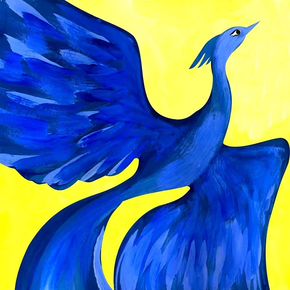 Птица синяя птица из сказки Метерлинка синяя птица