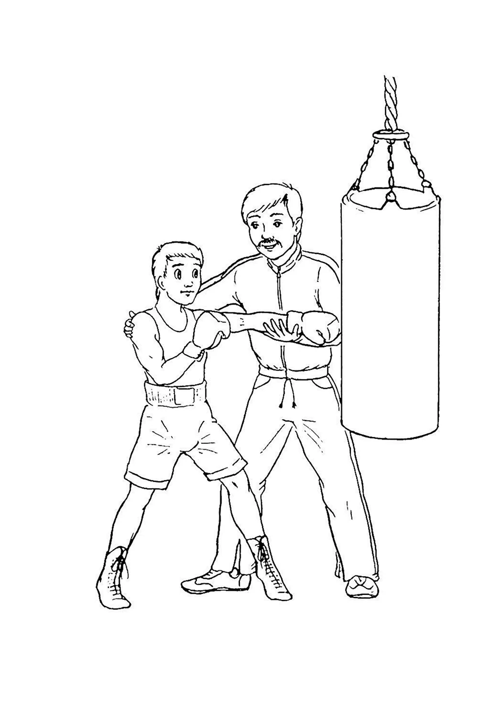Раскраска бокс