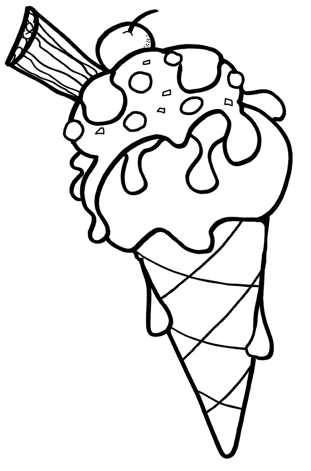 Раскраска Ice Cream мороженщик