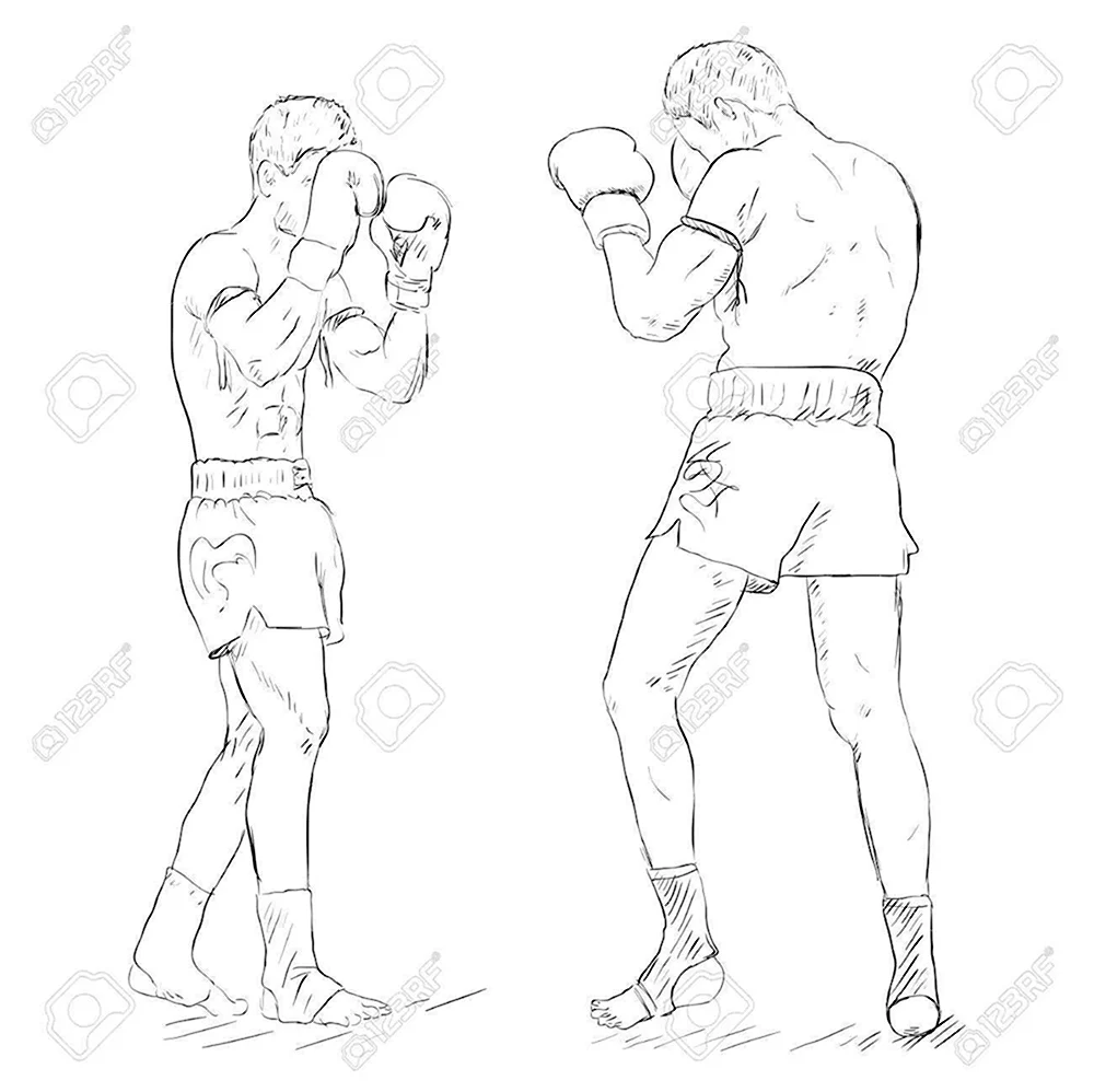 Раскраска тайский бокс