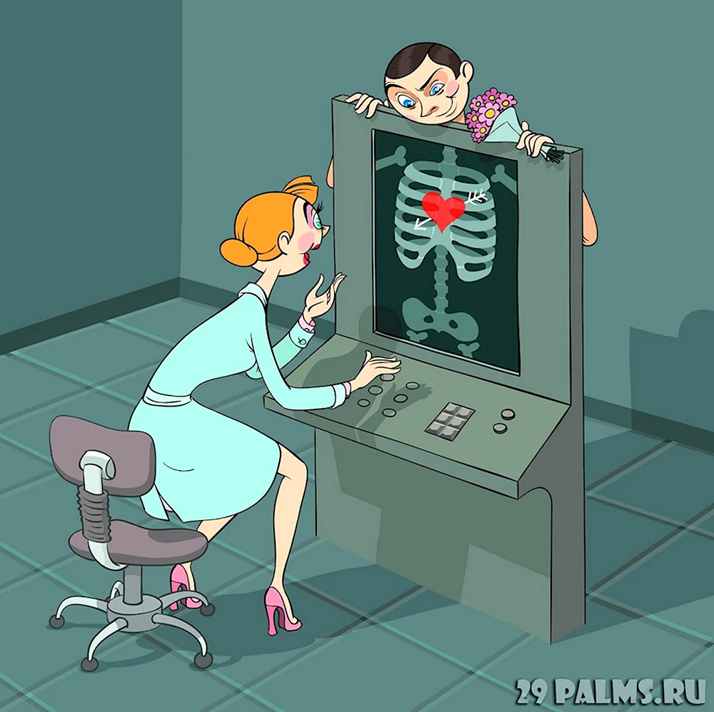 Рентген карикатура