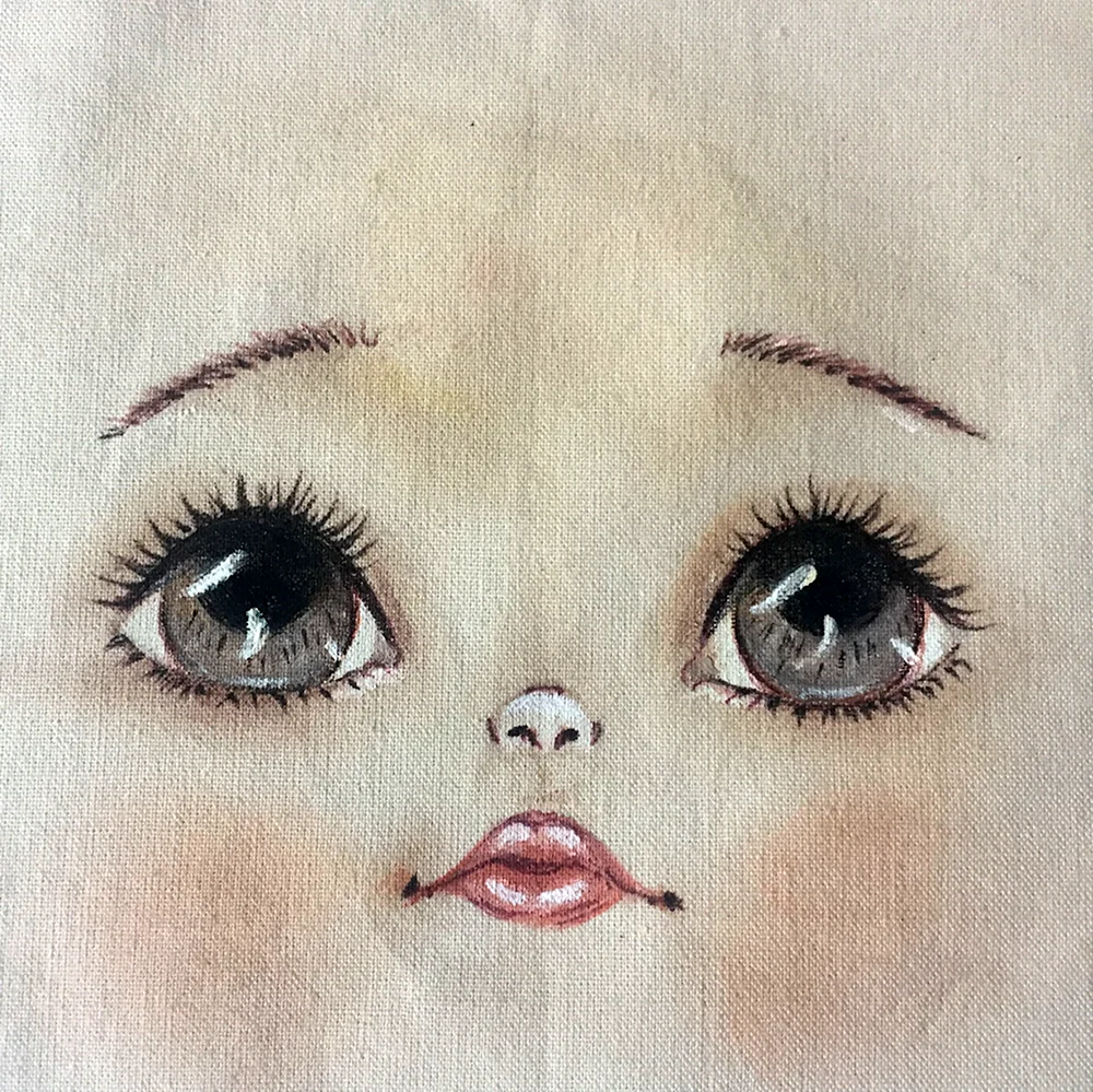 Рисование глаз куклам