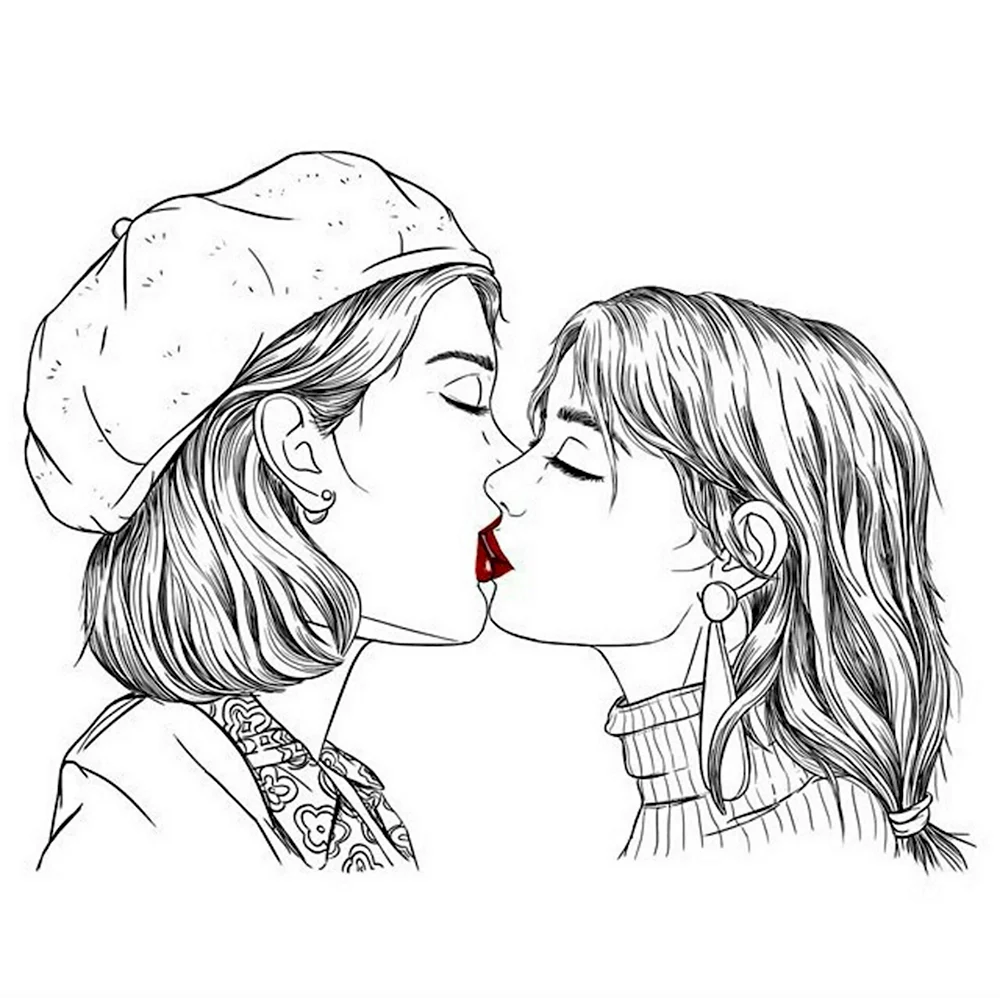 Рисунки ЛГБТ девушки
