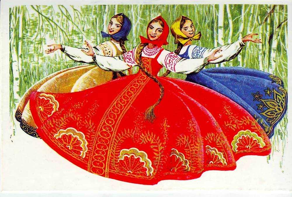Русский фольклор иллюстрации
