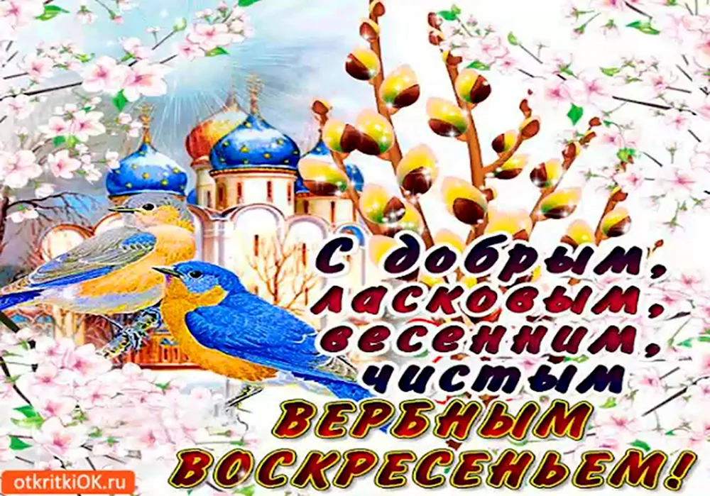 С Вербным воскресеньем