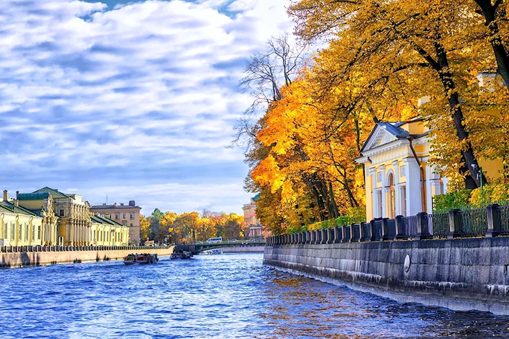 Санкт-Петербург осень Нева