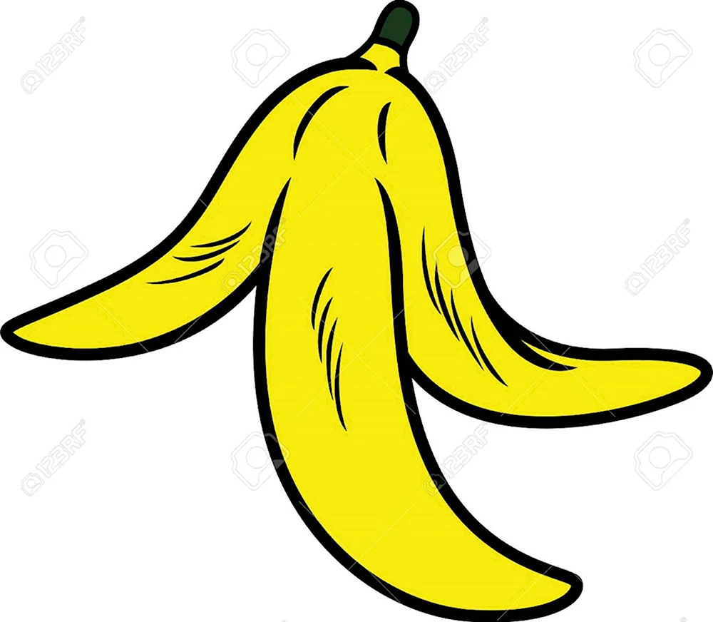 Шкурка от банана мультяшная