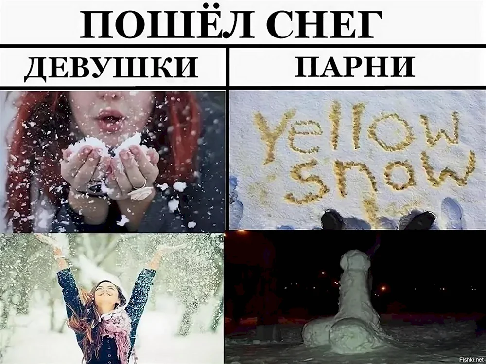 Шутки про снег