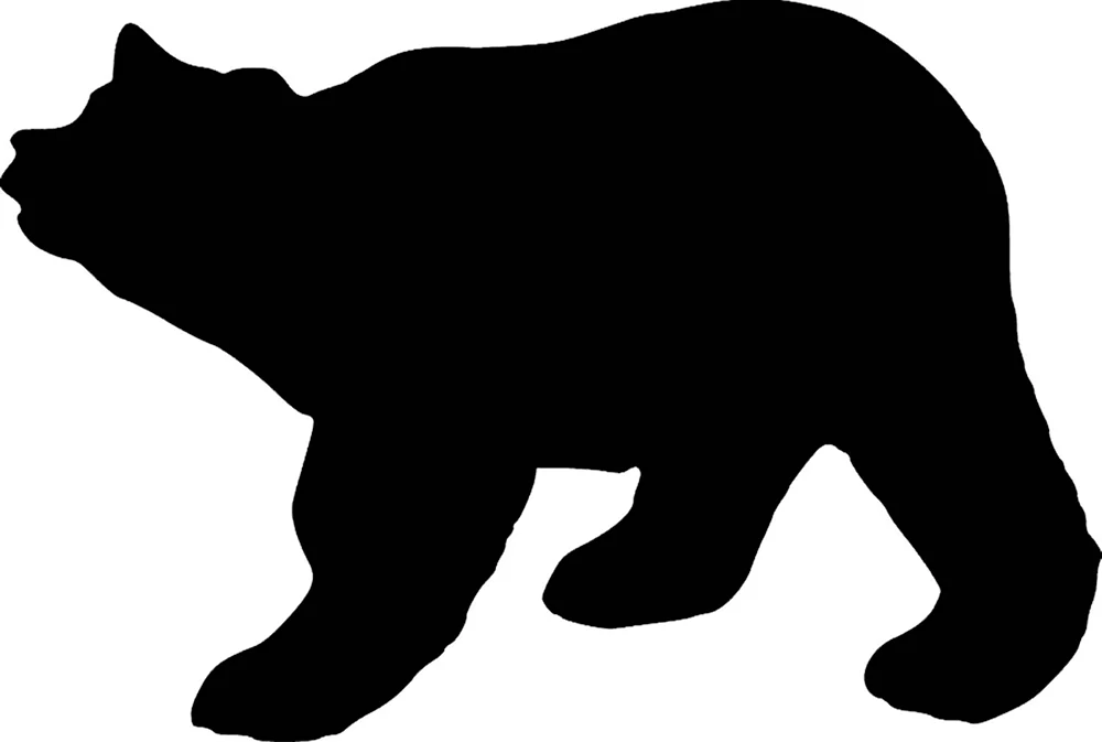 Силуэт медведя