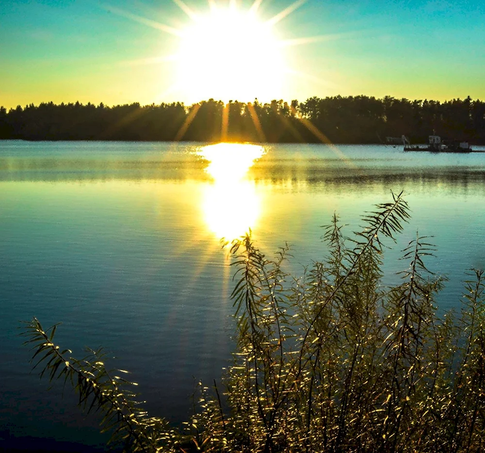 Солнце над озером