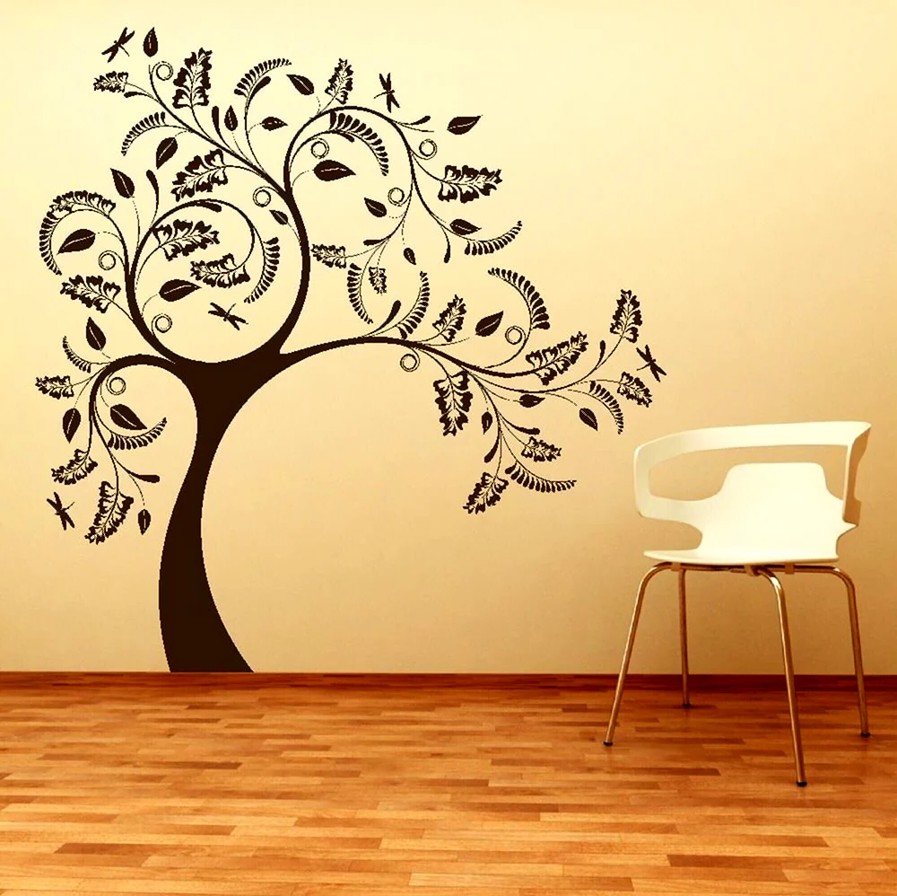 Стилизованное дерево на стене