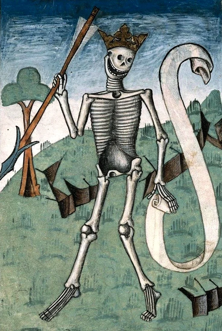 Страдающее средневековье скелет
