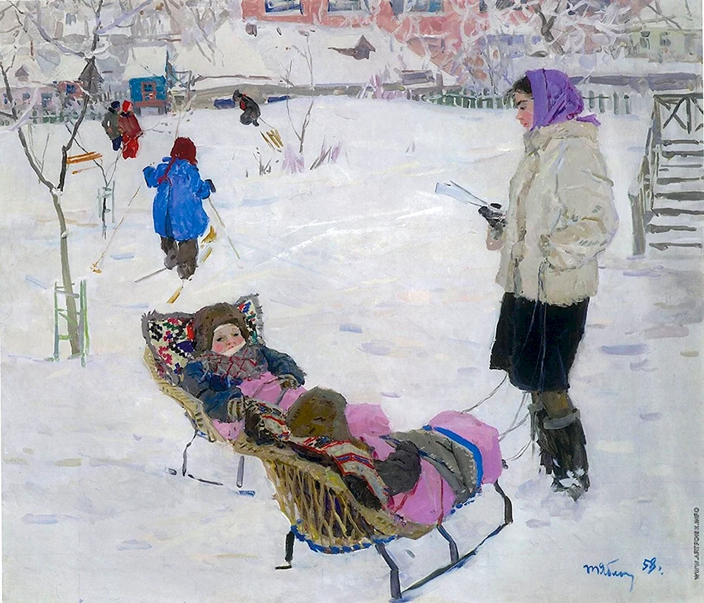 Т.Н. Яблонская. «В парке». 1960.