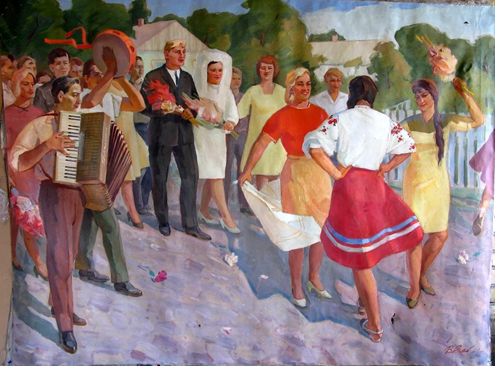 Танец в живописи соцреализма
