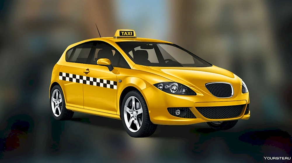 Taxi желтое 10см блистер