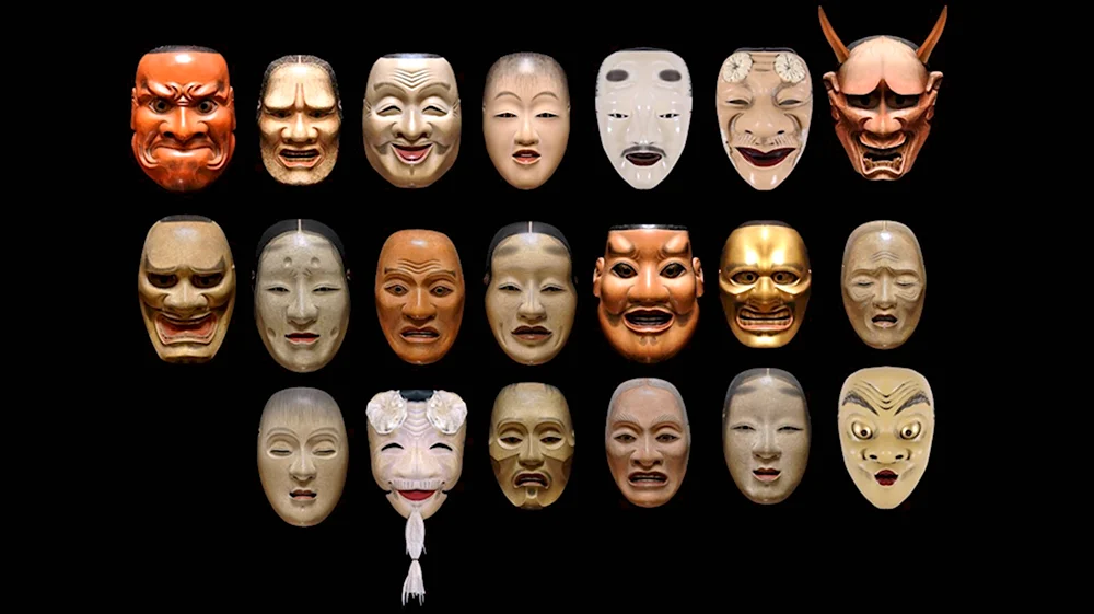 Театр Кабуки маски демонов