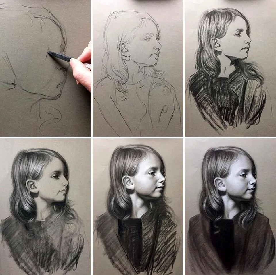 Техника рисования портрета