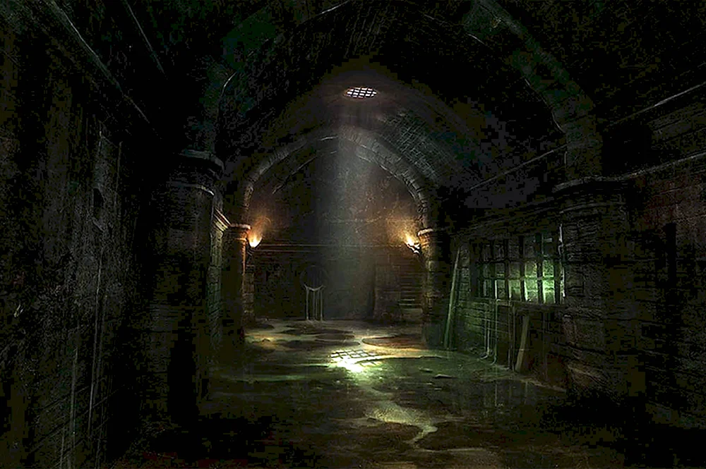 Тёмный коридор подземелья ДНД