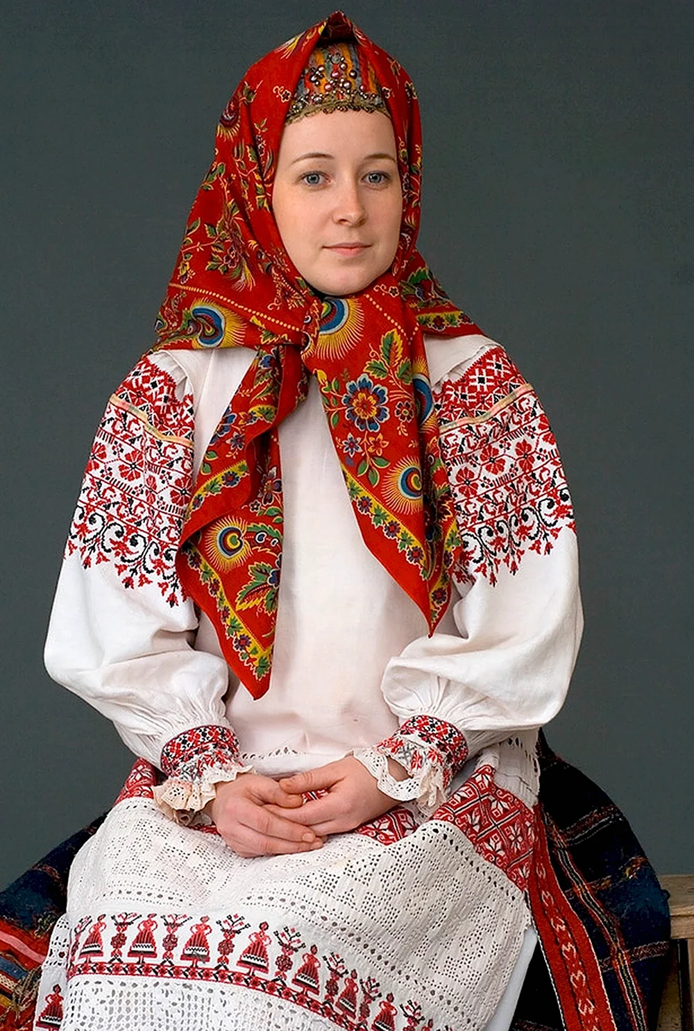 Традиционный костюм Калужской губернии Глебушкин