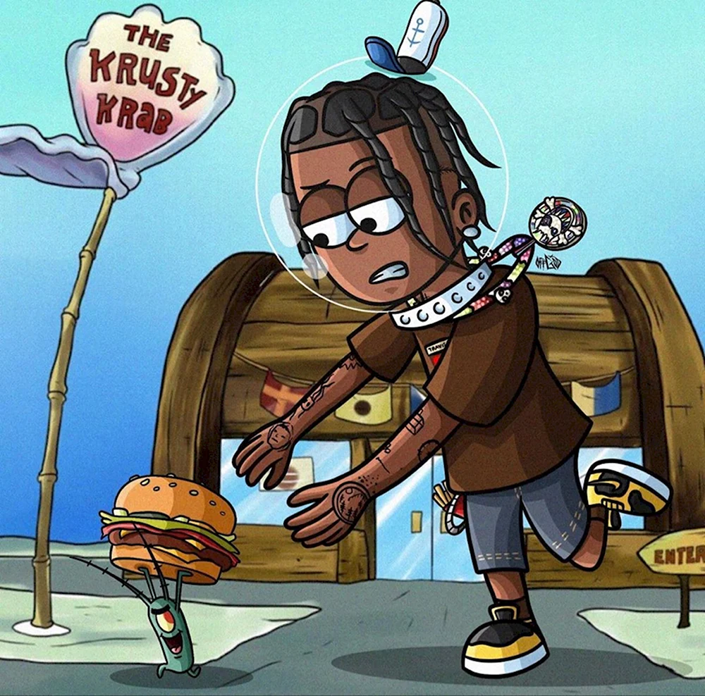 Travis Scott cartoon