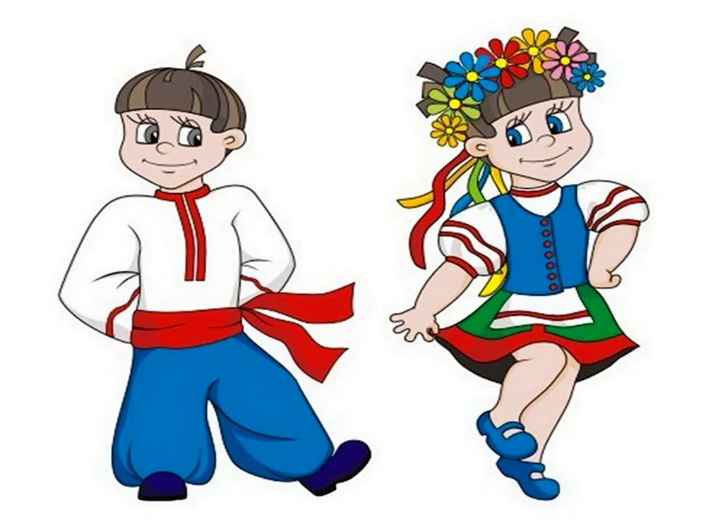 Украинский костюм рисунок