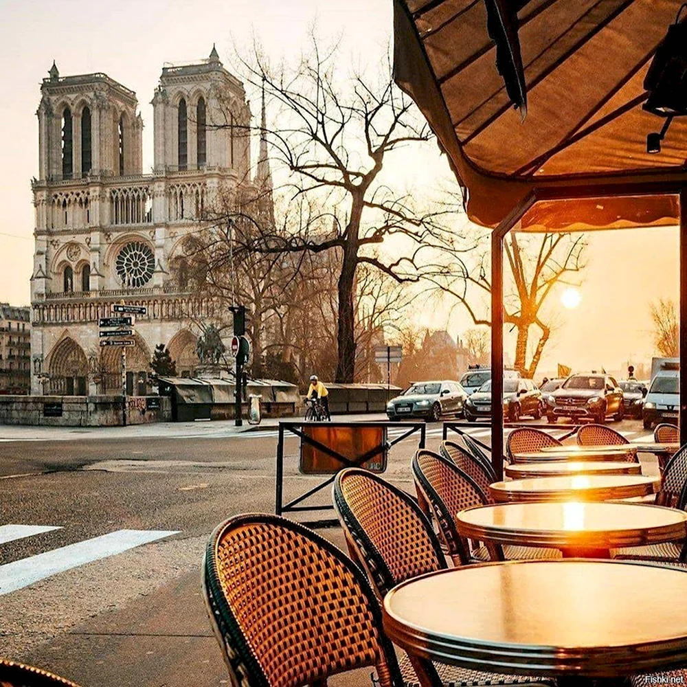 Улочки Парижа Эстетика лето кафе