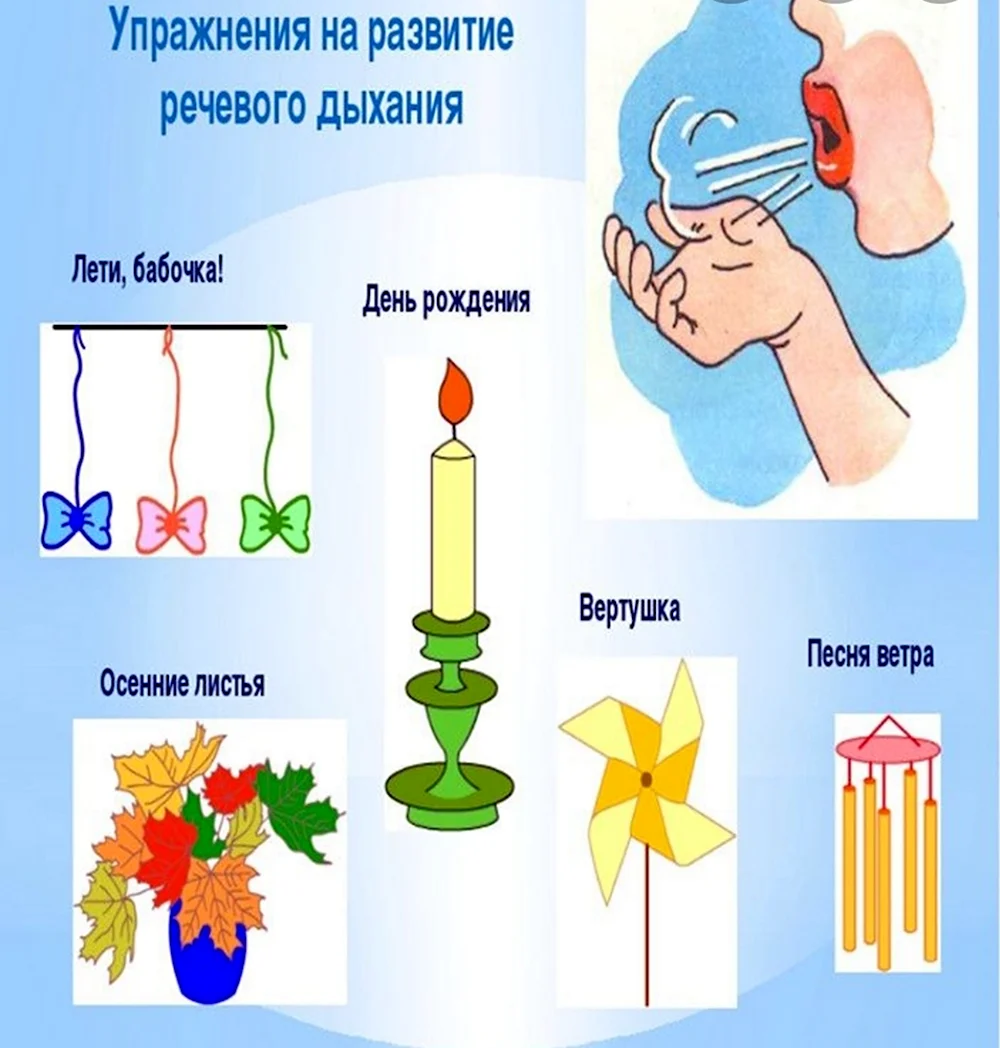 Упражнение на развитие дыхания для дошкольников