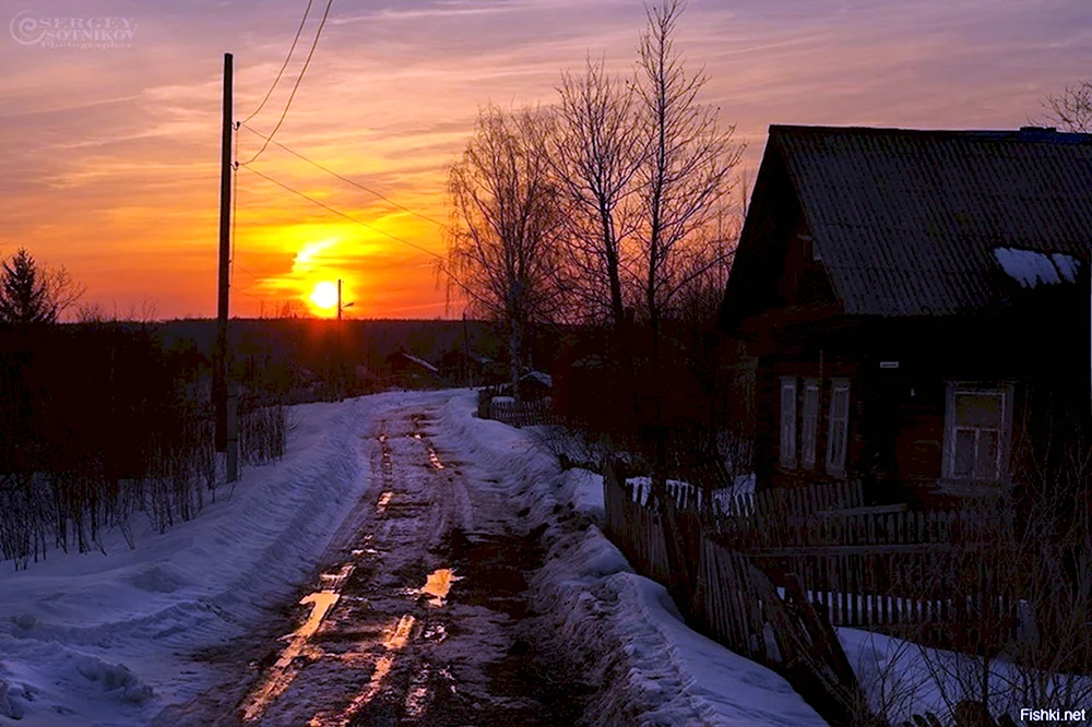 Вечер в деревне