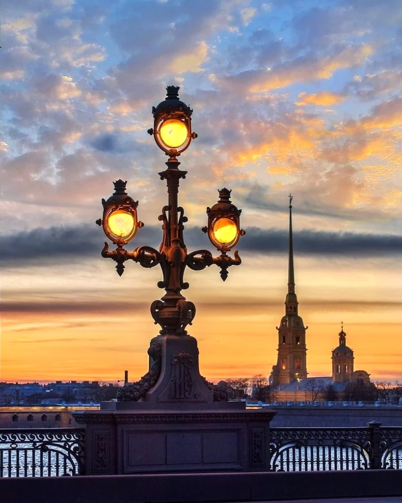 Вечерний Петербург Троицкий мост