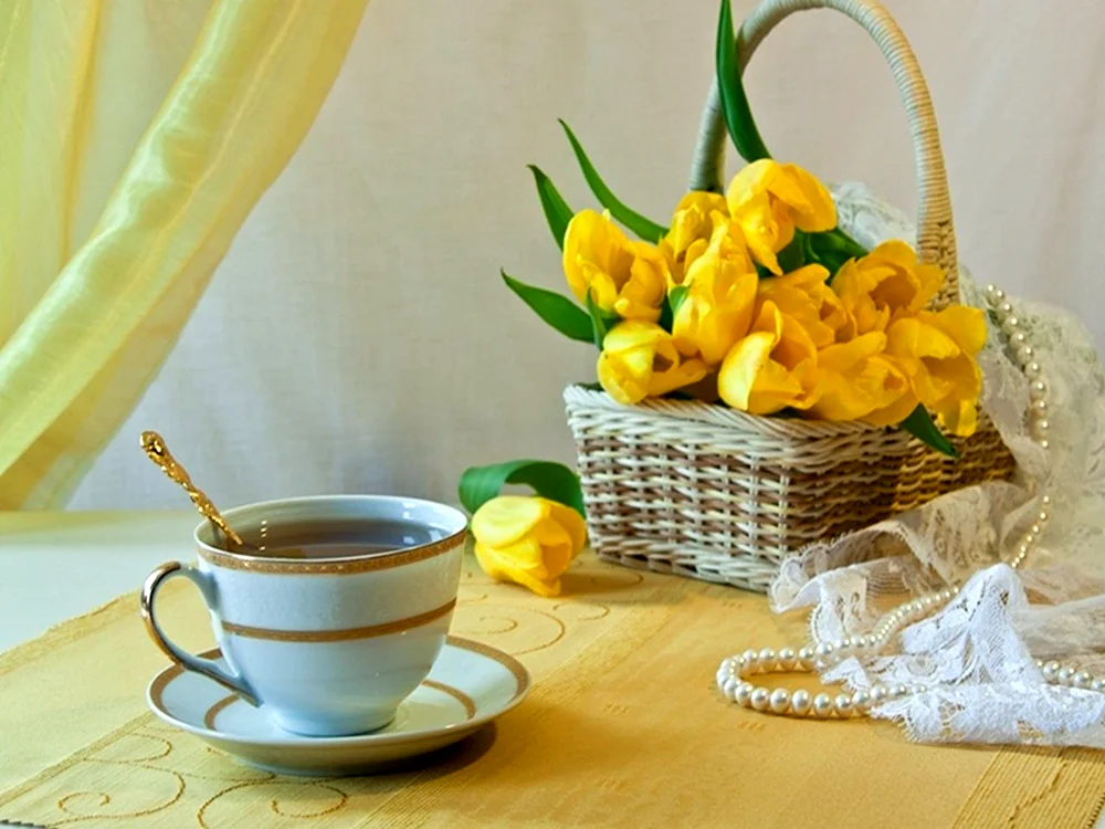 Весеннее утро с чаем