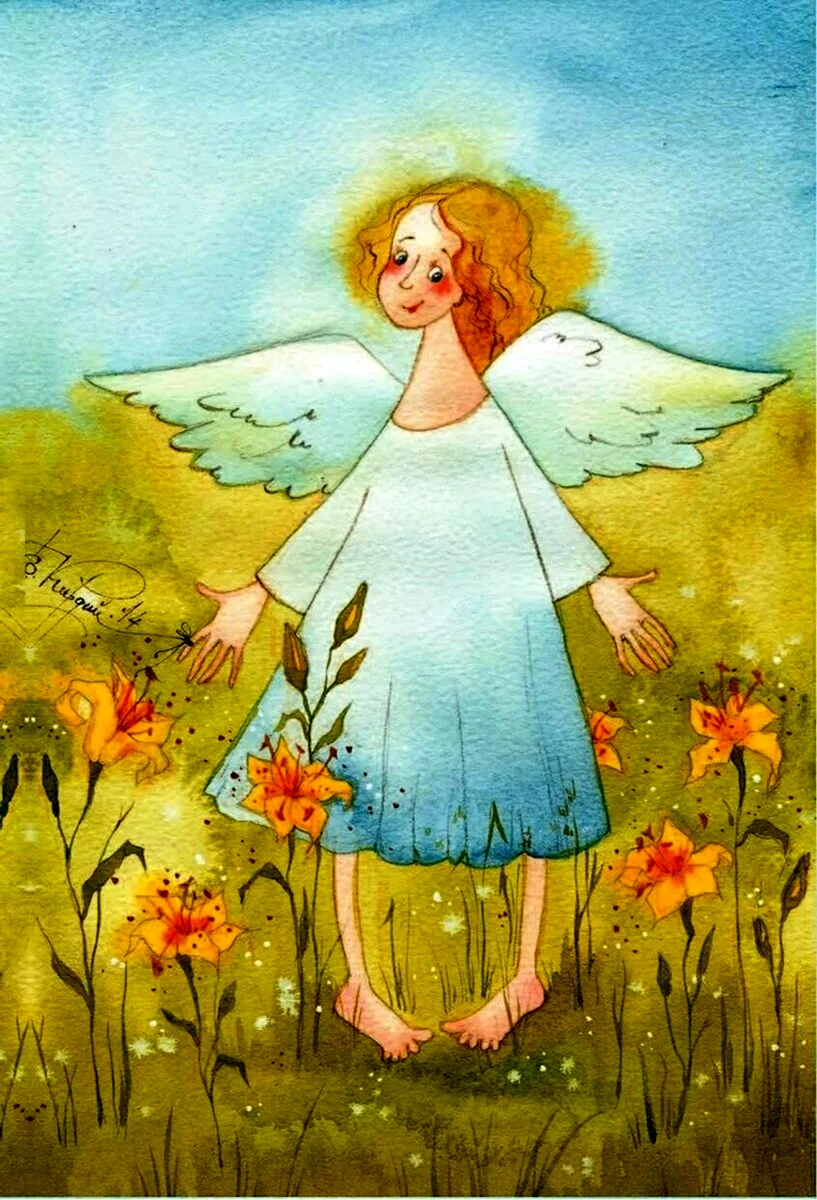 Виктория Кирдий рисунки ангелов