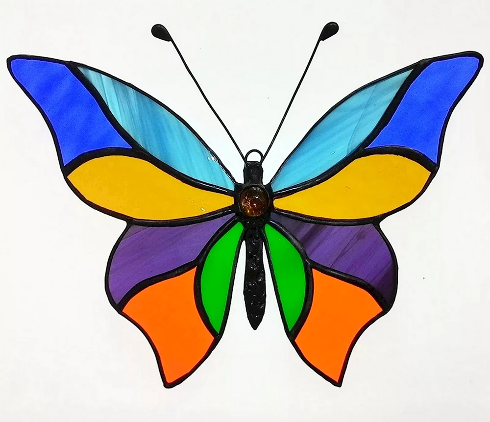 Витраж бабочка