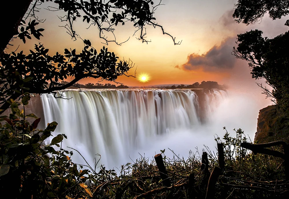 Водопад Виктория Зимбабве-Замбия Африка