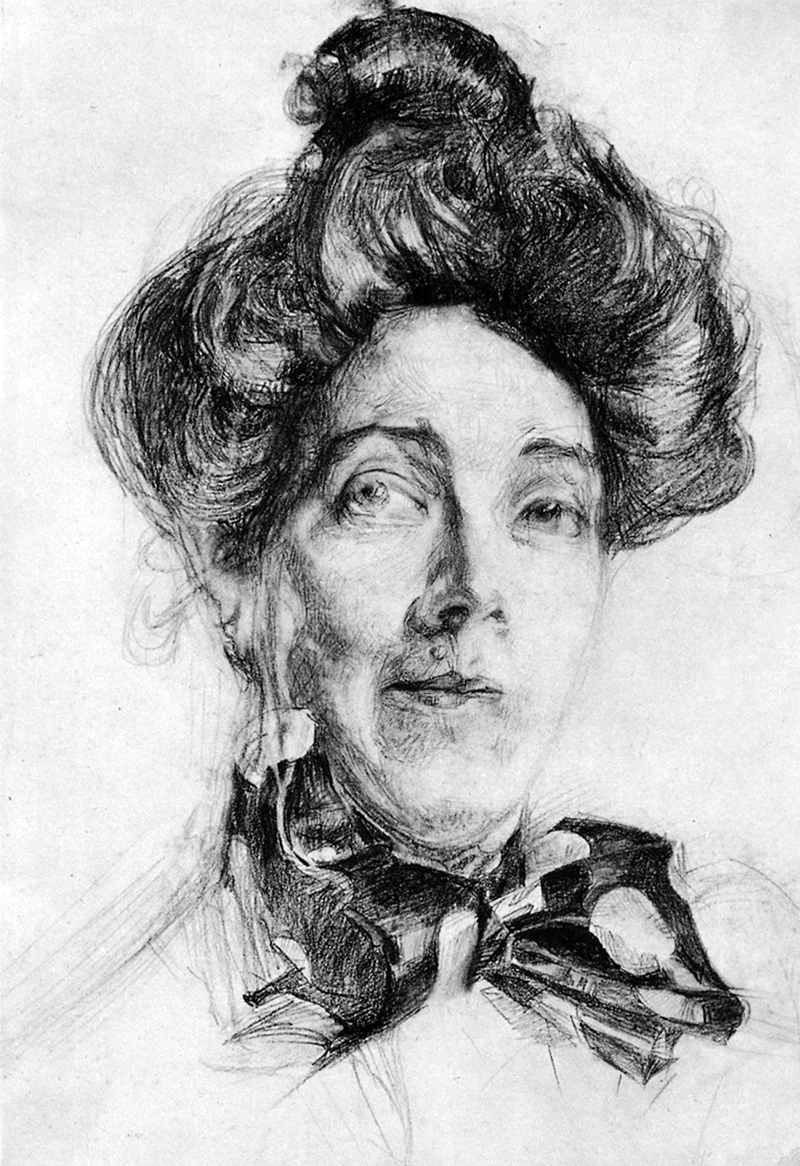 Врубель портрет Забелы Врубель 1904