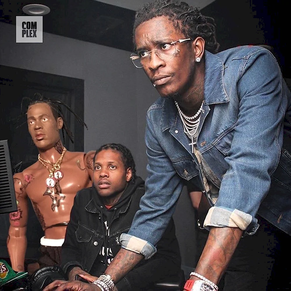 Young Thug и Lil Durk на студии