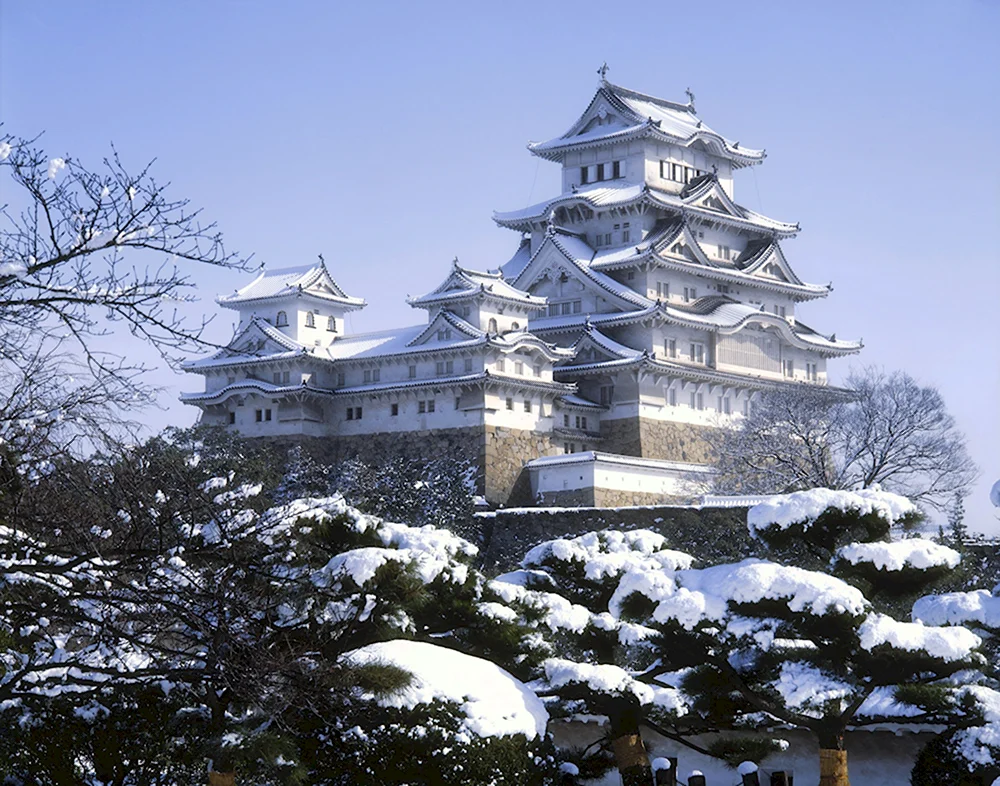 Замок белой Цапли Химедзи Япония