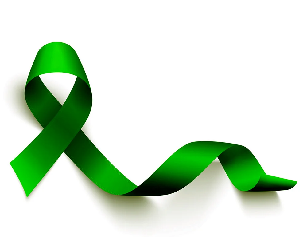 Зеленая ленточка символ