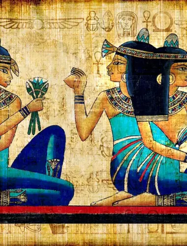 Живопись древнего Египта Нефертити с