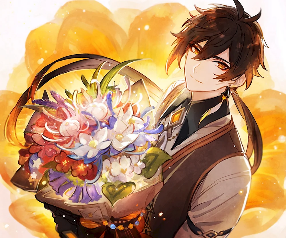 Zhongli Official Art Birthday