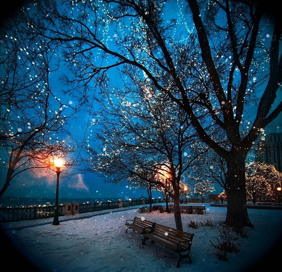 Зима ночь