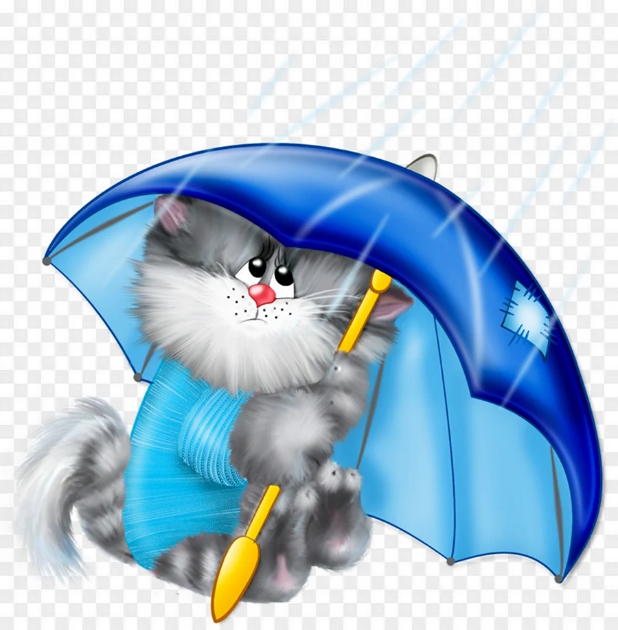 Зонт с котятами
