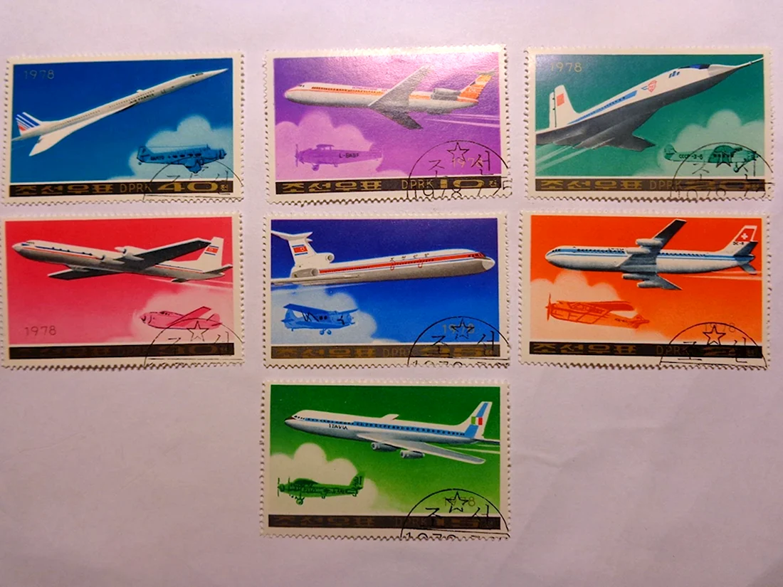 Авиация на почтовых марках