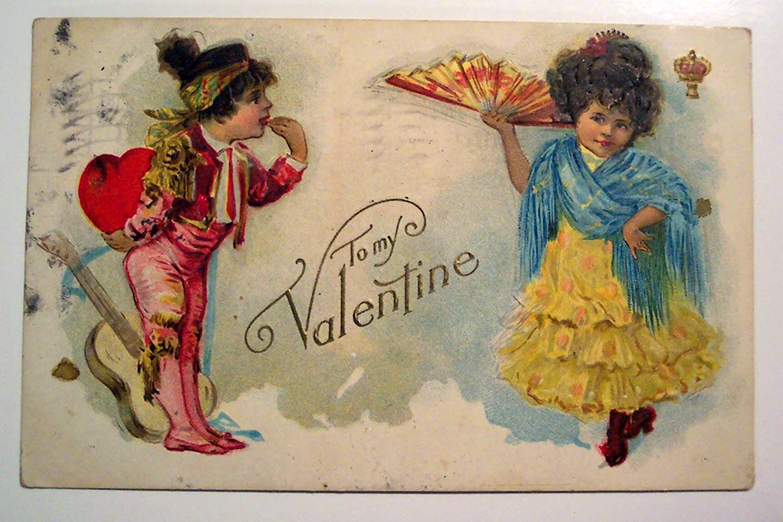 Дореволюционные открытки к Дню Святого Валентина