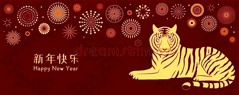 Фон китайский новый год тигра