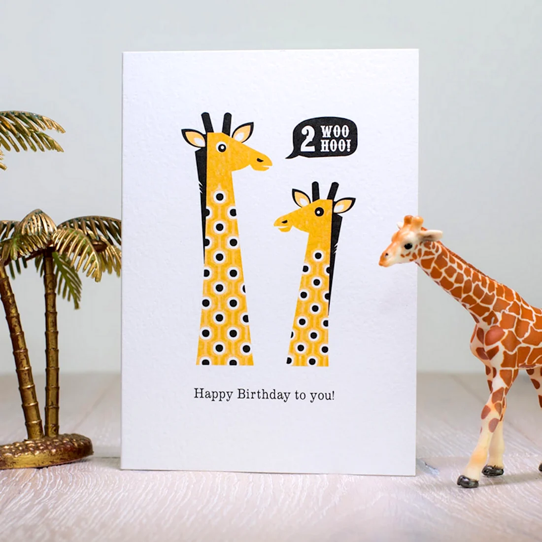 Giraffe Birthday Card