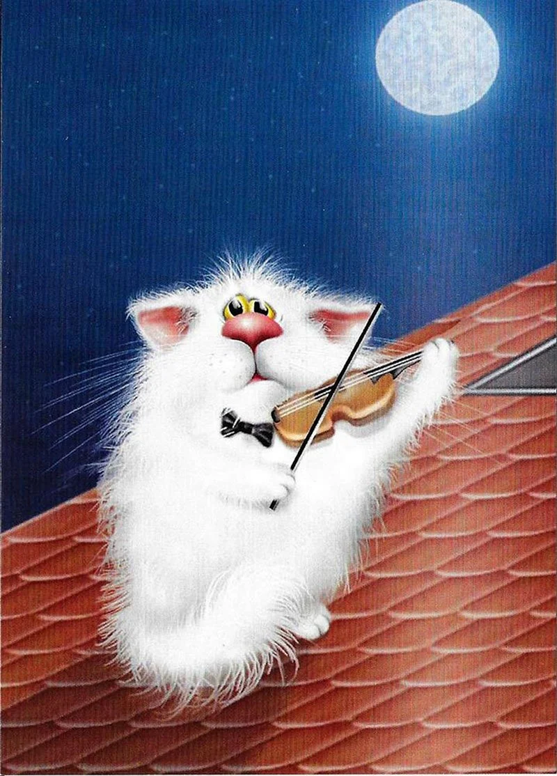 Иллюстрации котов художника Алексея Долотова