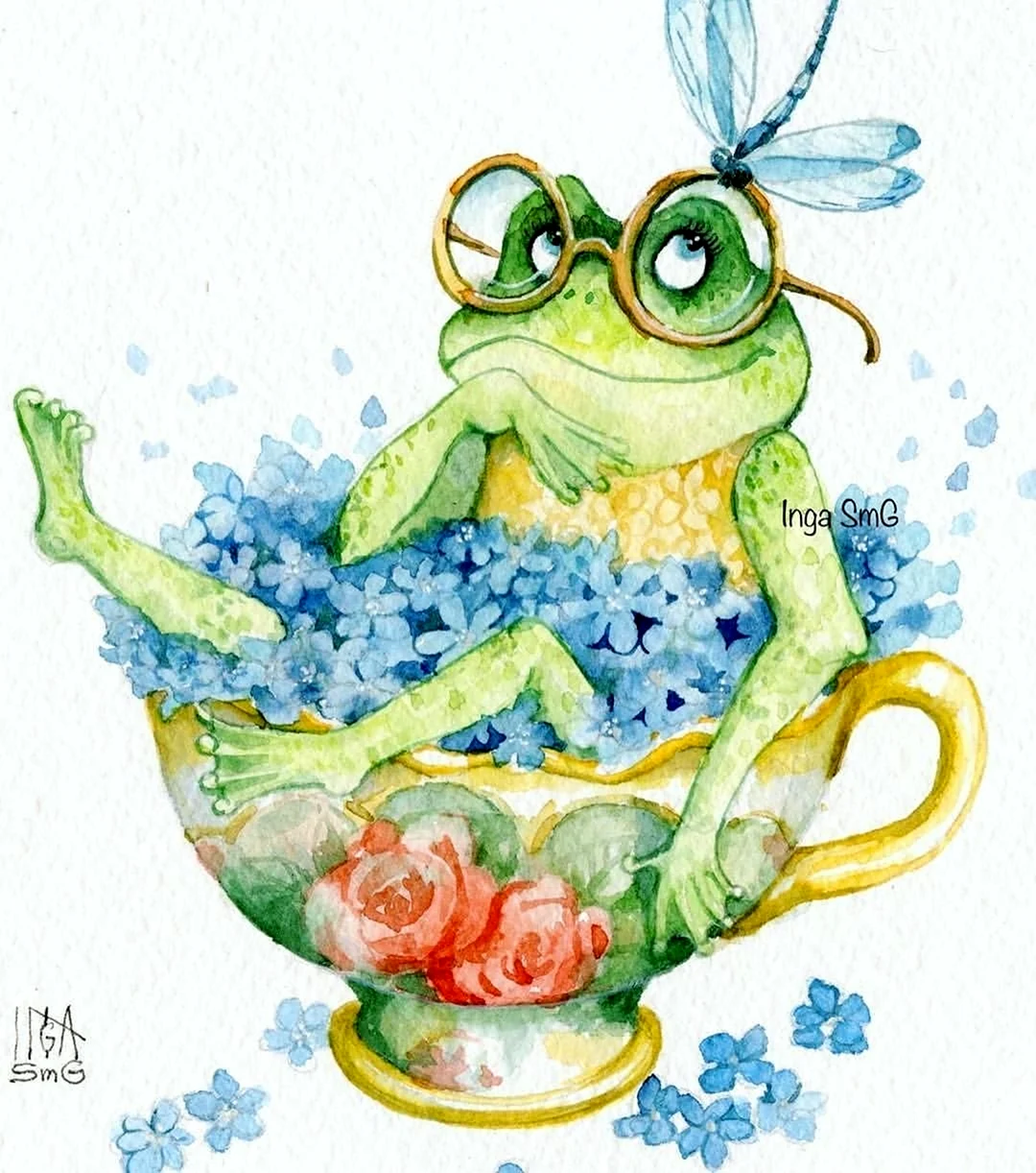 Инга Измайлова иллюстрации лягушки