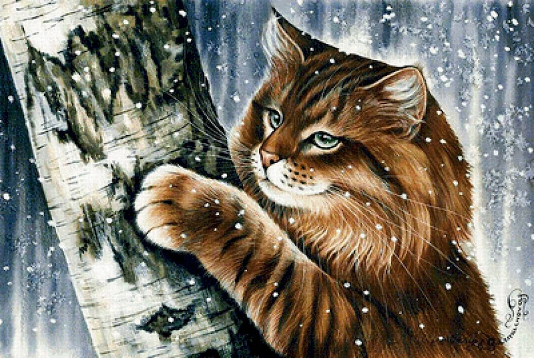 Ирина Гармашова зимние коты